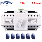 AUTOMATIC CHANGEOVER, TOMZN AUTOMATIC TRANSFER SWITCH, 63A ATS, 4P SWITCH, TOMZN 63A ATS